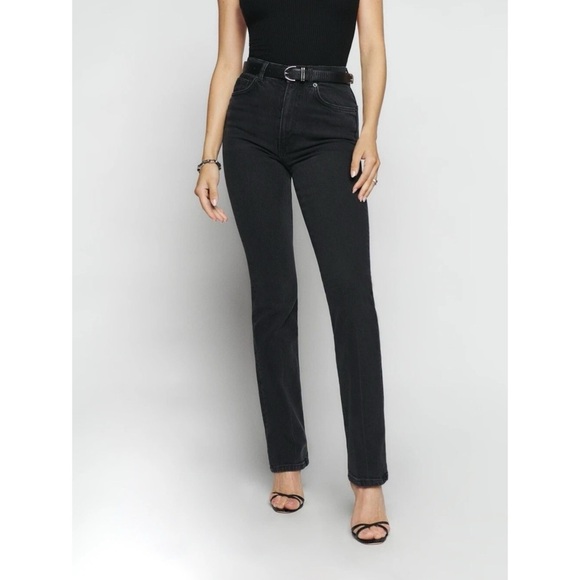 Reformation Denim - Reformation Peyton High Rise Bootcut Jeans – Black – Women’s 26